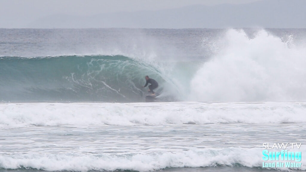 surfing perfect barrels at scripps pier in la jolla san diego