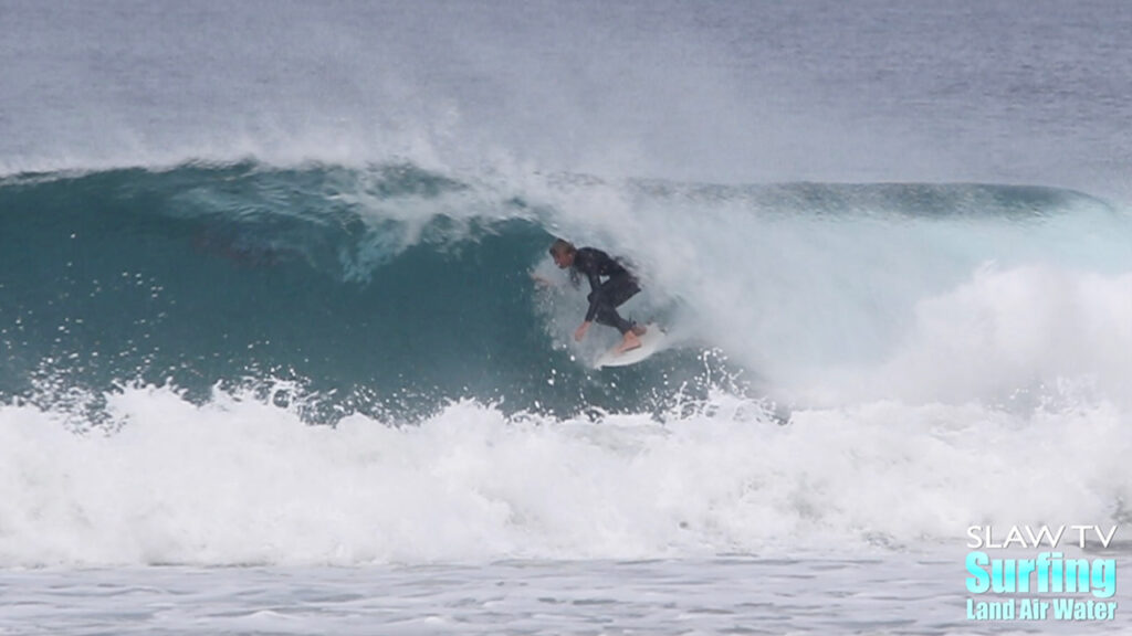 surfing perfect barrels at scripps pier in la jolla san diego