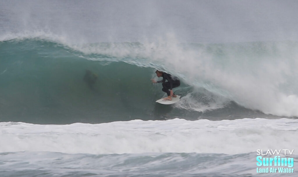 surfing perfect barrels at scripps pier in la jolla san diego