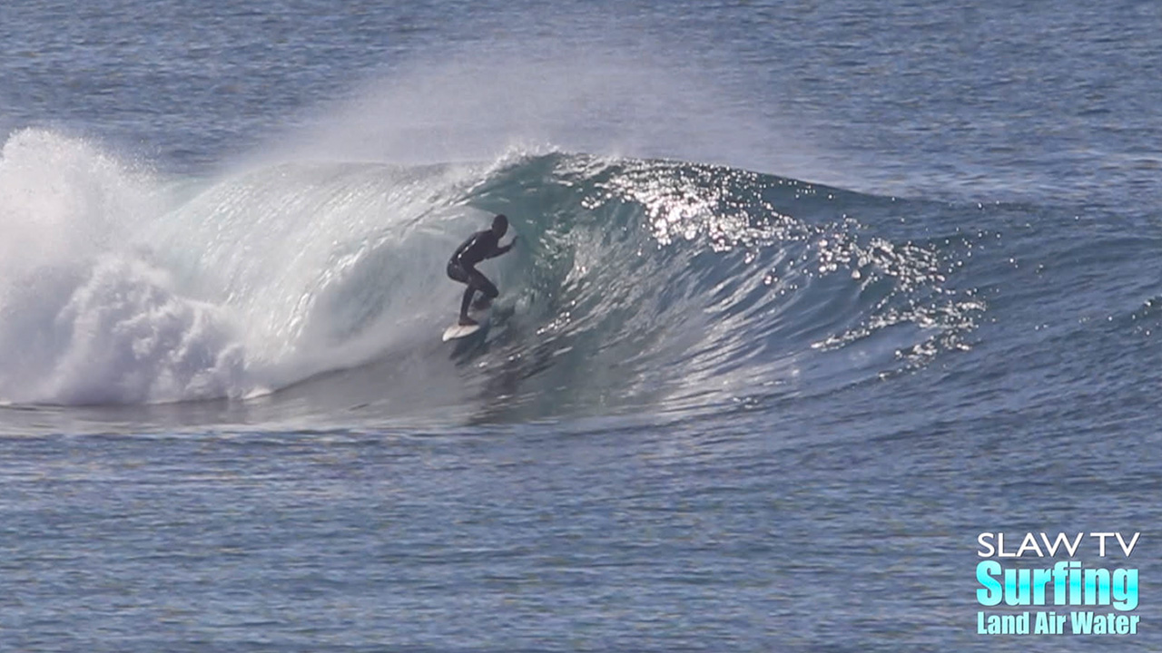 surfing perfect barreling waves in la jolla san diego