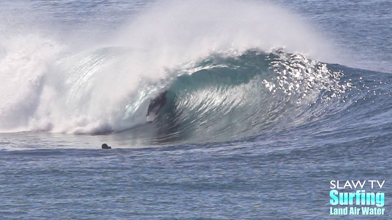 surfing perfect barreling waves in la jolla san diego