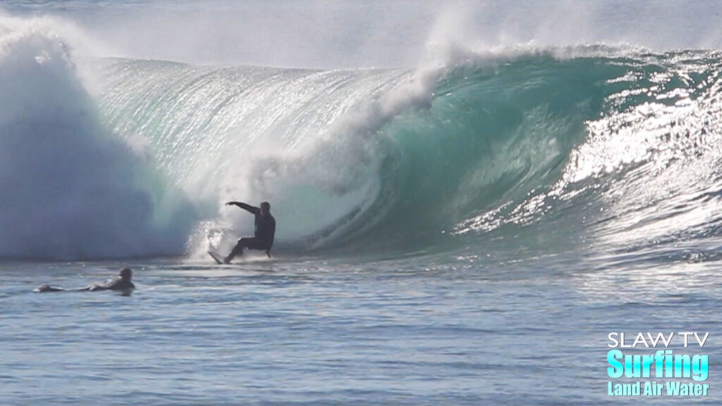 surfing perfect barreling waves in la jolla san diego