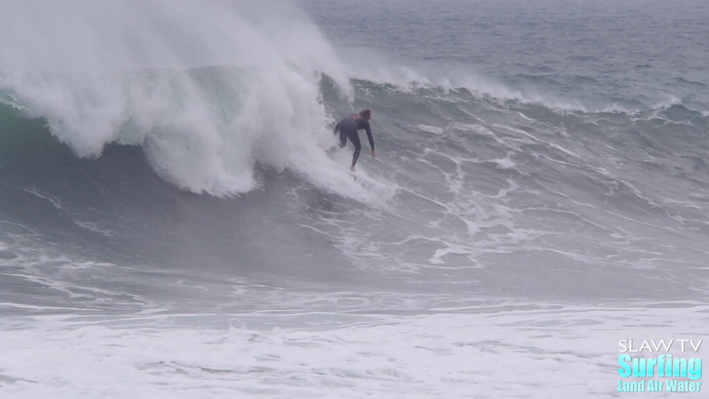 surfing huge waves at blacks beach in la jolla san diego