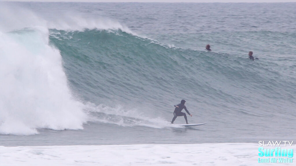 surfing huge waves at blacks beach in la jolla san diego