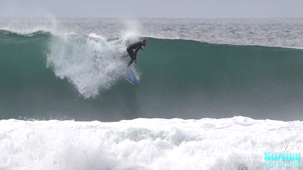 surfing huge waves at blacks beach in la jolla san diego