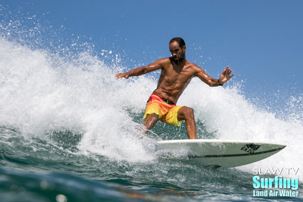 bony silveira surfing sand bar waves in san diego