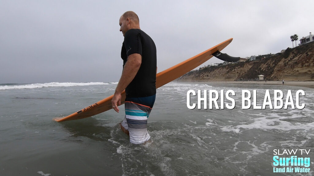 chris blabac surfing longboards at waves in encinitas san diego