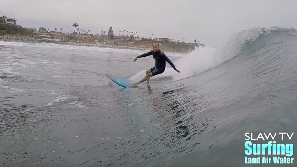 chris blabac surfing at moonlight beach in encinitas