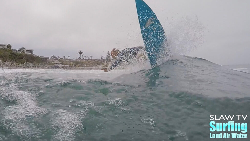 chris blabac surfing at moonlight beach in encinitas