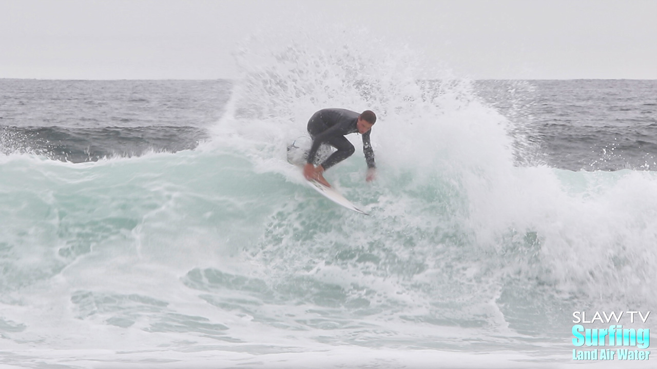 cole deveney surfing waves at lowers trestles