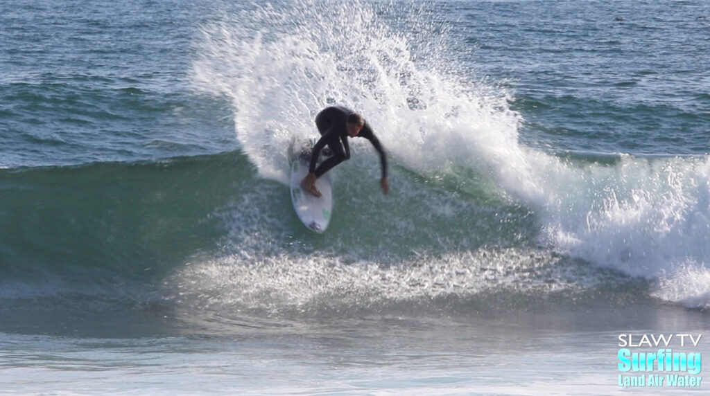 cole deveney surfing waves at lowers trestles