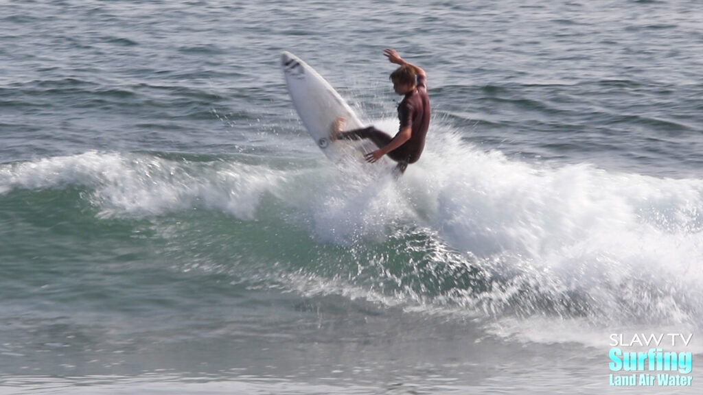 dylan and makana franzman surfing lowers trestles