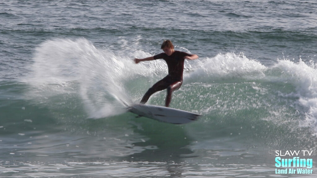 dylan and makana franzman surfing lowers trestles