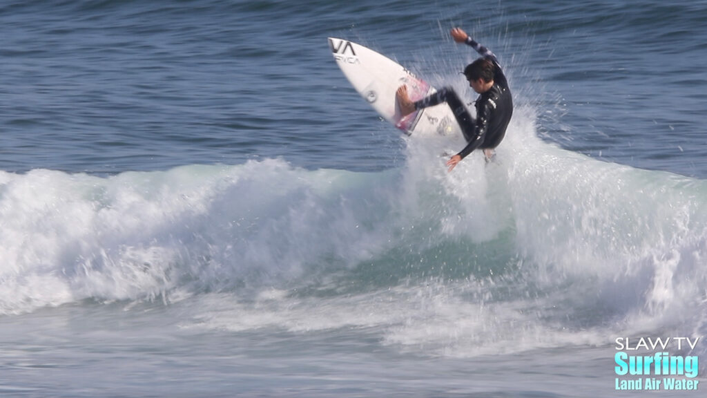 dylan and makana franzman surfing lowers trestles