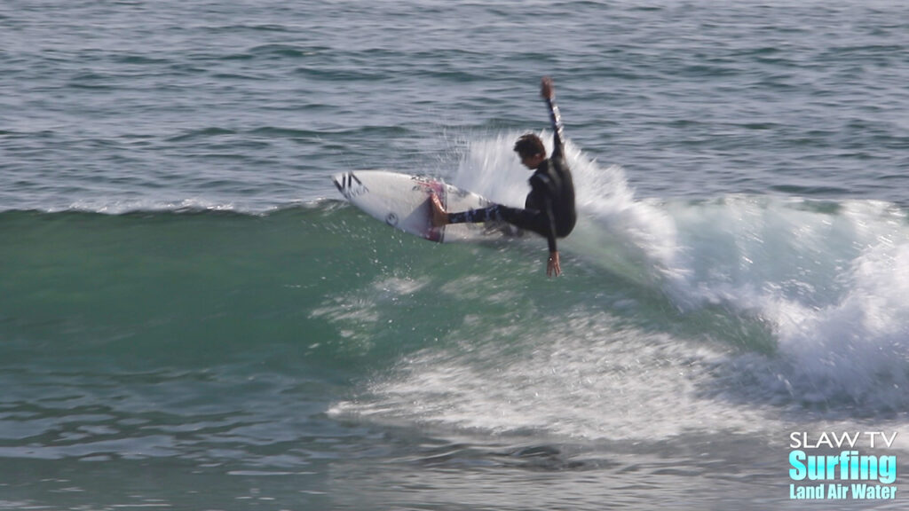 dylan and makana franzman surfing lowers trestles