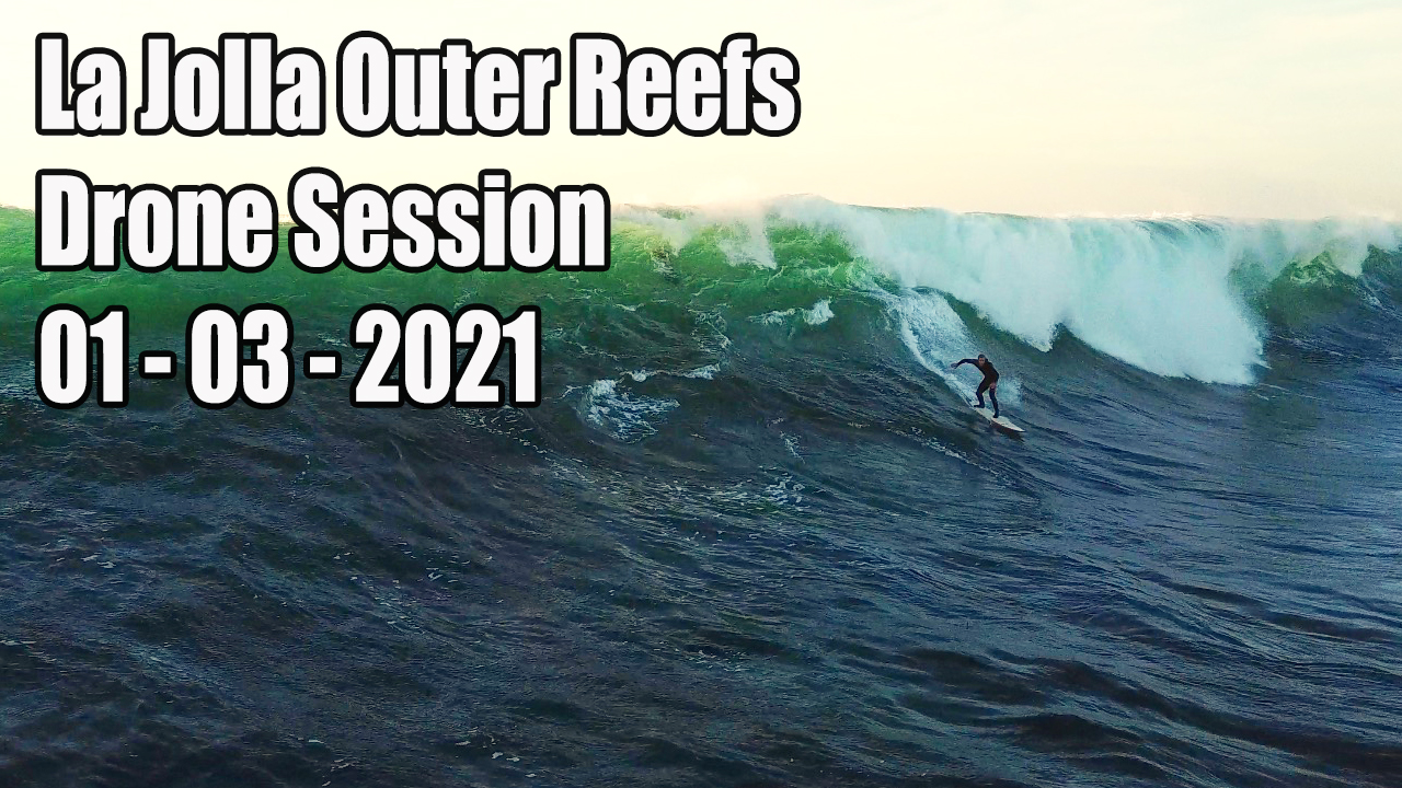 surfing big waves at outer reefs in san diego california