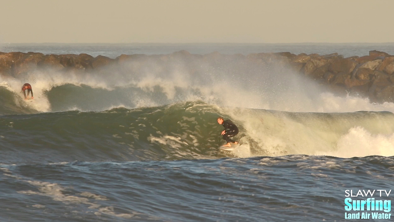 andy carter surfing big el nino waves in san diego