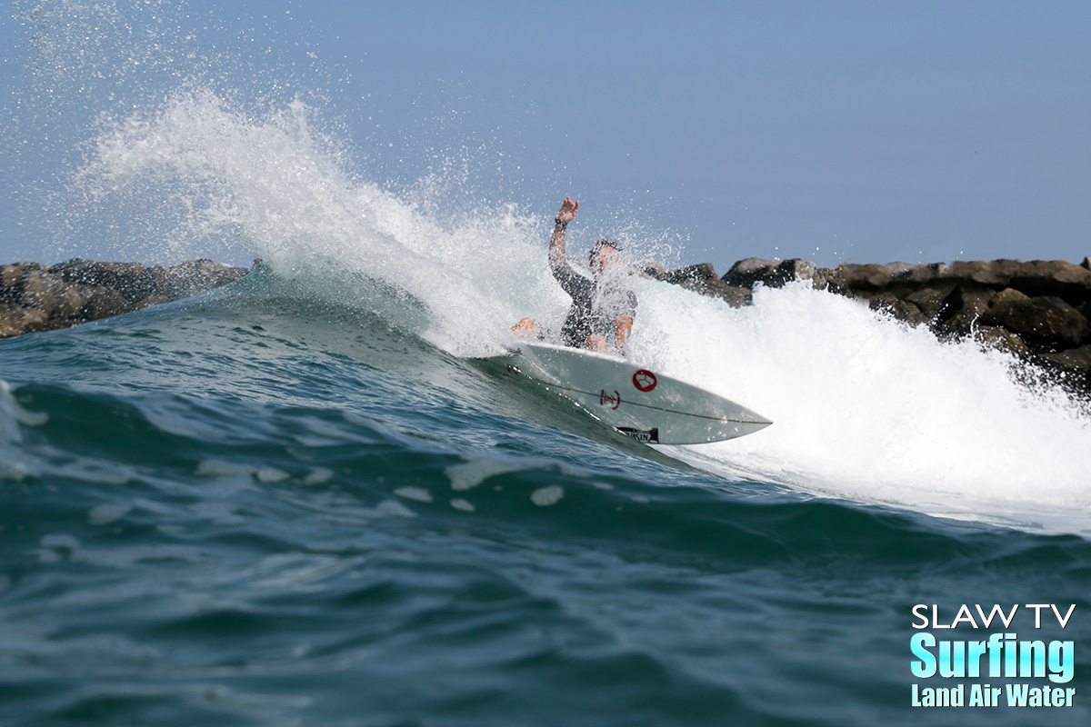 peter cuffaro surfing sand bar waves in san diego