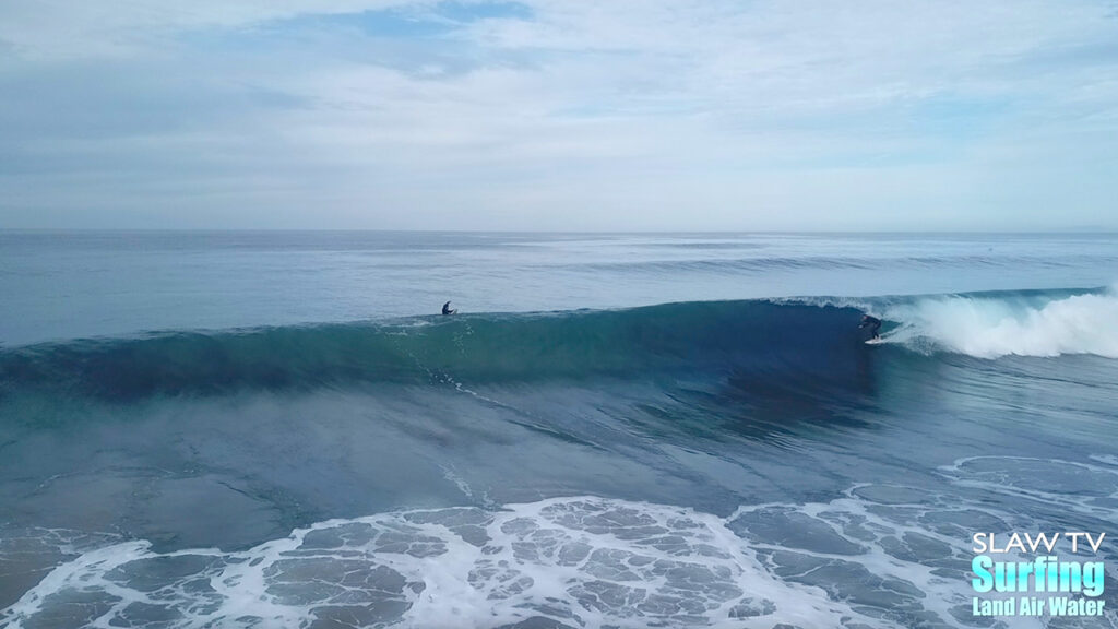 surfing great waves at scripps pier in la jolla san diego