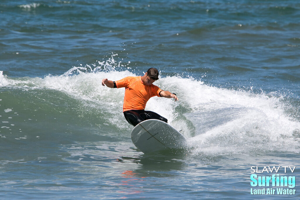 surfing the 2018 firefighter olympics surf contest in ocean beach san diego