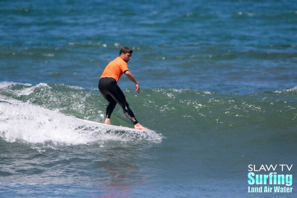 surfing the 2018 firefighter olympics surf contest in ocean beach san diego