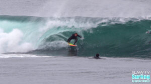 jojo roper surfing barreling waves in la jolla san diego