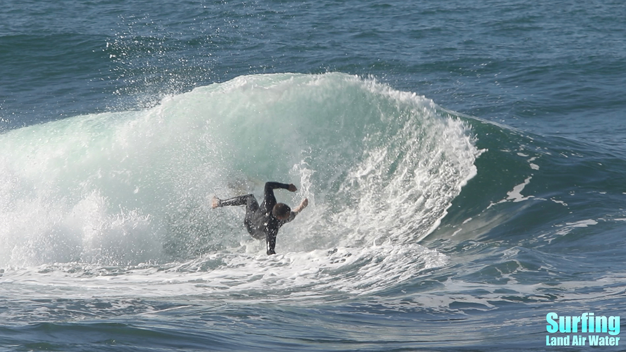 great surfing wipeouts video clips in la jolla san diego