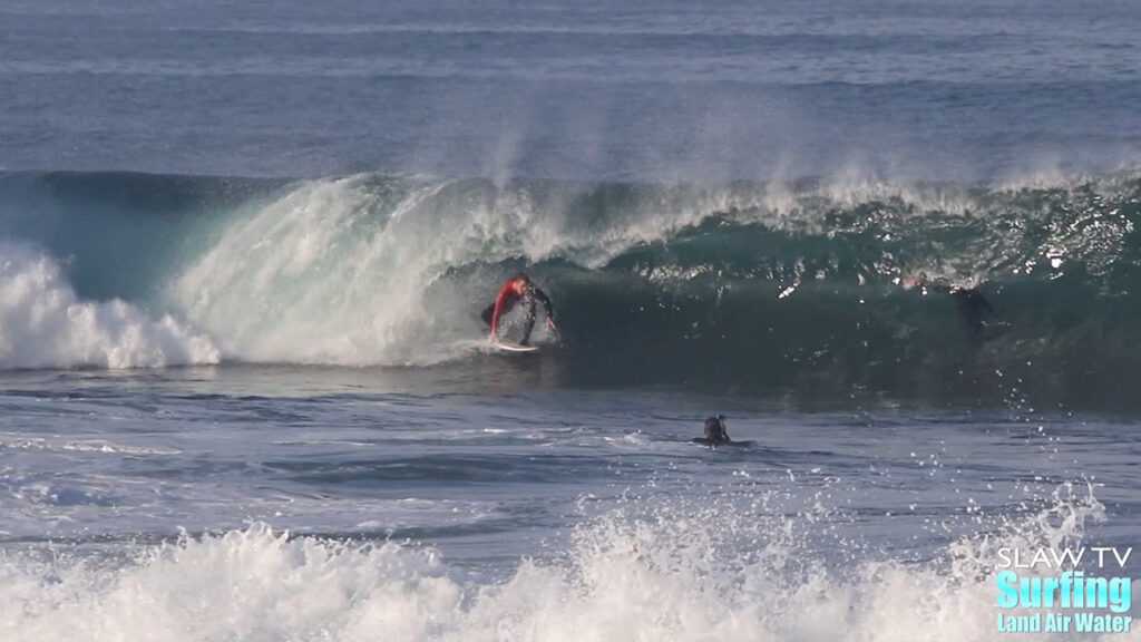 jojo roper surfing barreling waves in la jolla san diego