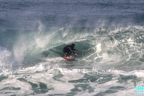 surfing barreling waves in la jolla san diego