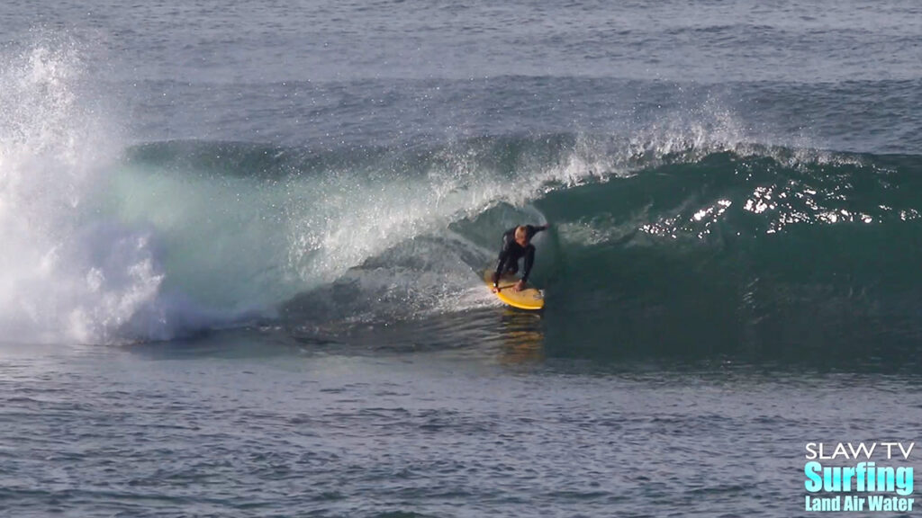 ian rotgins surfing barreling waves in la jolla san diego