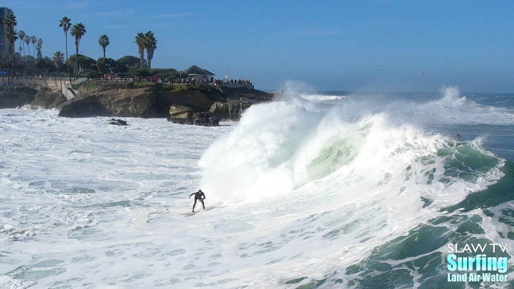 surfing big waves at la jolla cove photos and videos in san diego