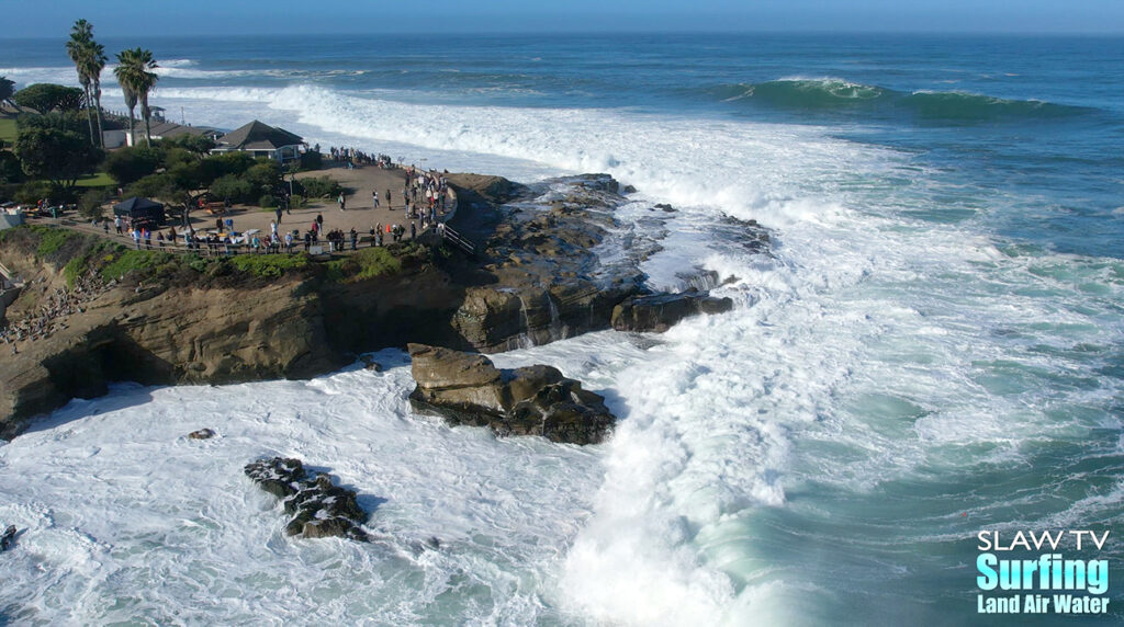 surfing big waves at la jolla cove photos and videos in san diego