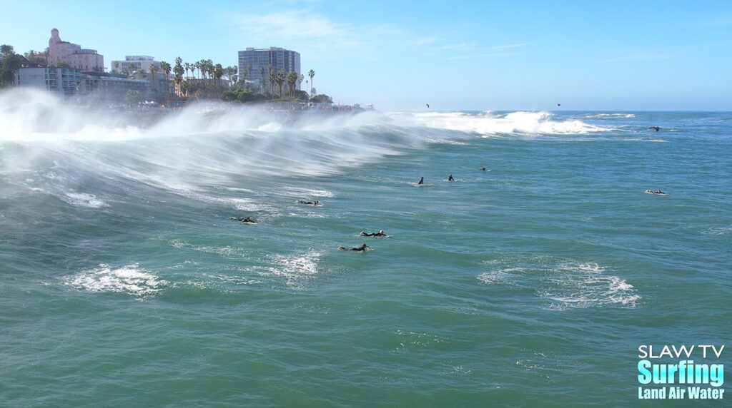 surfing big waves at la jolla cove photos and videos in san diego