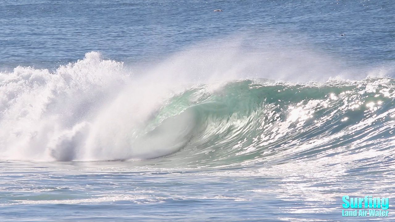 amazing barreling waves at la jolla reef in san diego