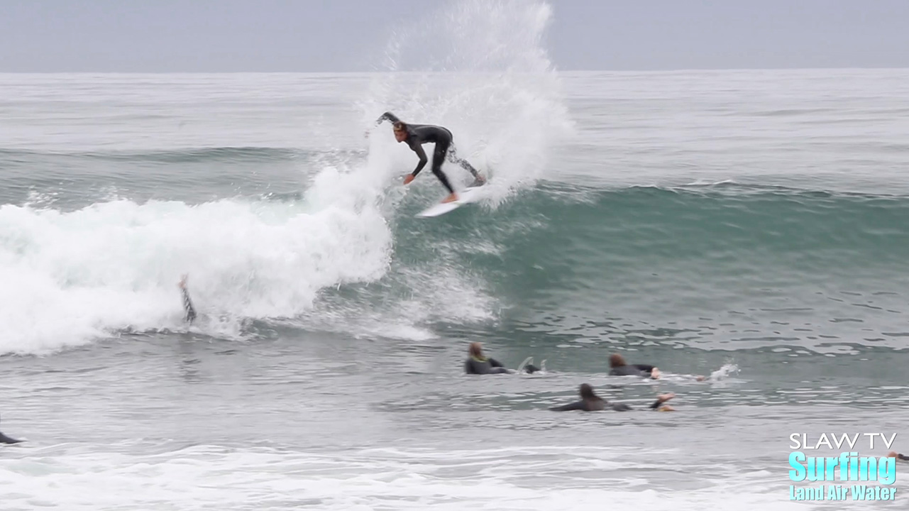 surfing amazing waves at lowers trestles on 06-23-2020