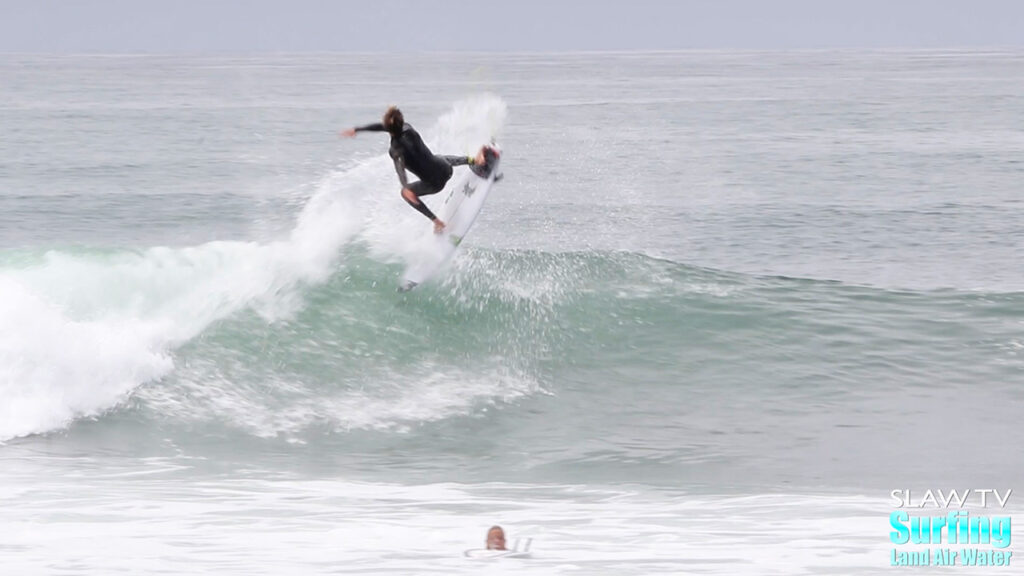 surfing amazing waves at lowers trestles on 06-23-2020