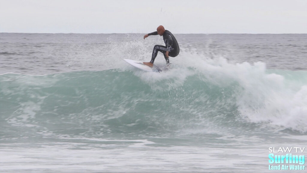 surfing summertime waves at lowers trestles