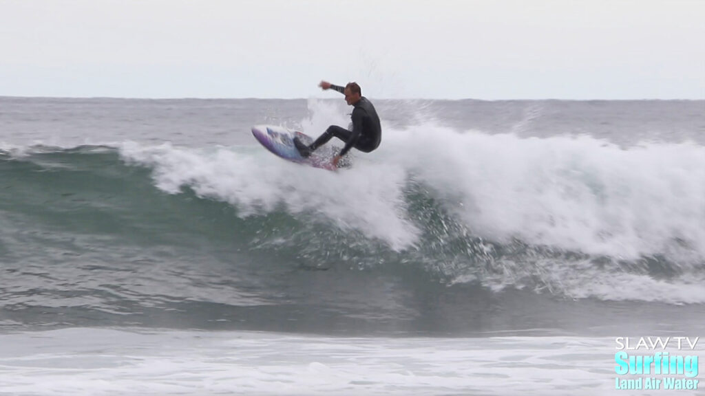 surfing summertime waves at lowers trestles