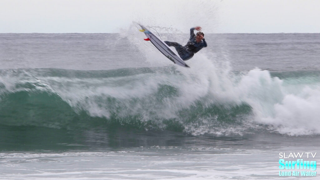 surfing summertime waves at lowers trestles