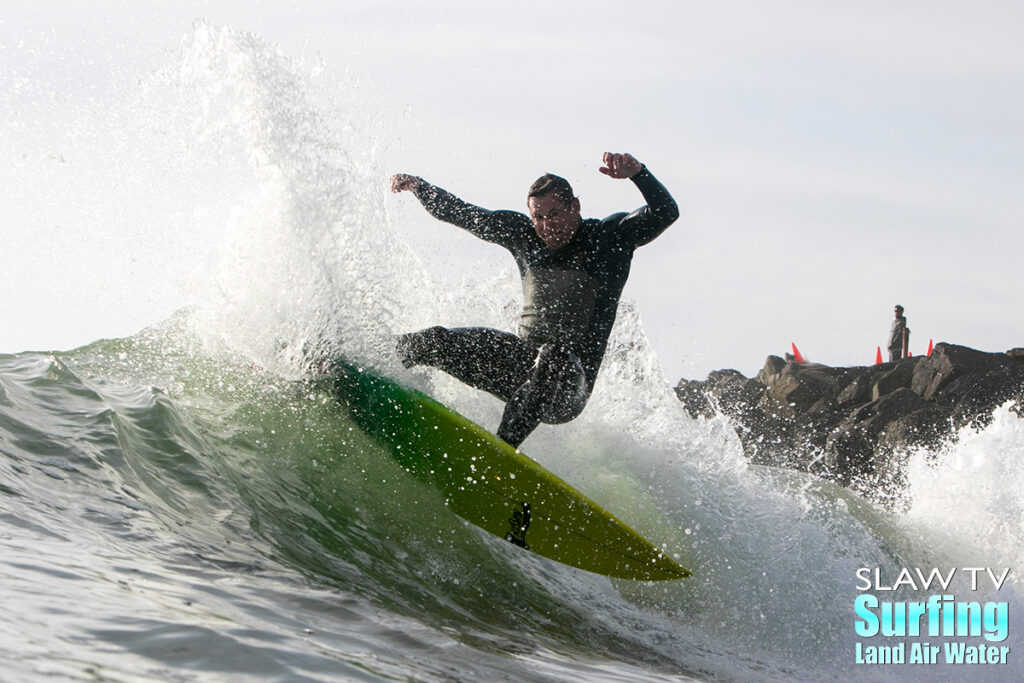 kyle knox surfing waves in california