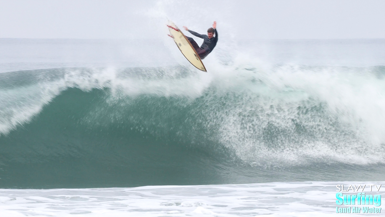 austin higgins surfing great waves in pacific beach san diego