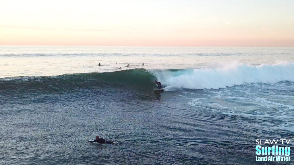 surfing photos and videos of rare reef break in san diego