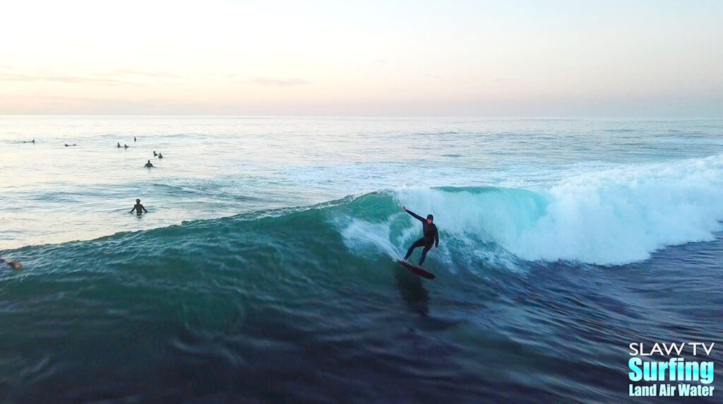 surfing photos and videos of rare reef break in san diego