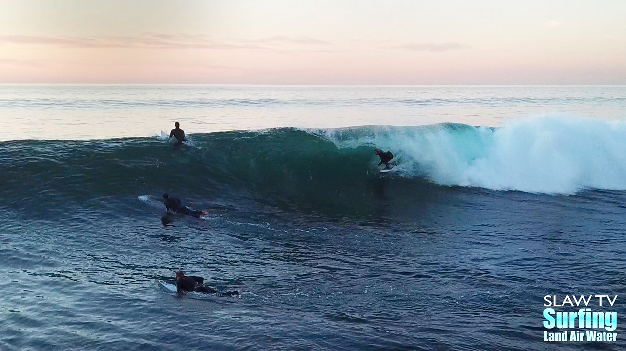 skip mccullough surfing barreling waves in san diego