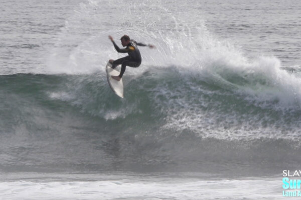 surfing fun waves at uppers trestles state beach