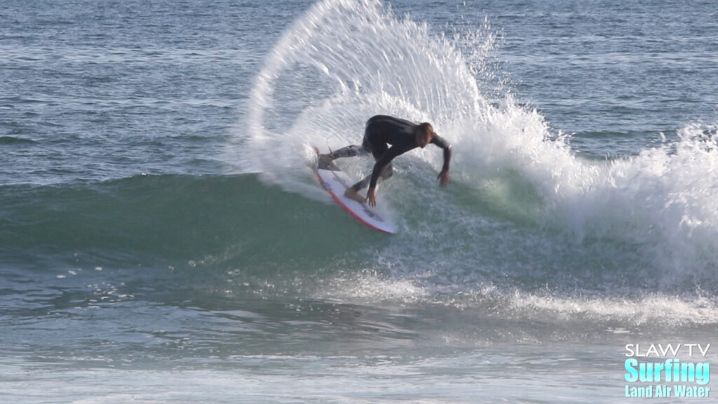 surfing fun waves at uppers trestles state beach