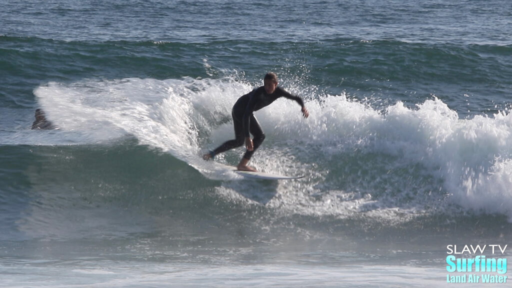 surfing fun waves at uppers trestles state beach