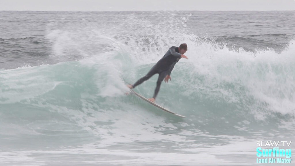 surfing fun waves at uppers trestles state beach