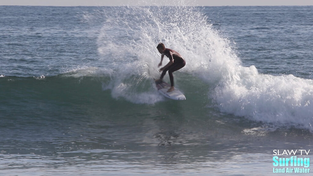 surfing fun waves at uppers trestles state beach