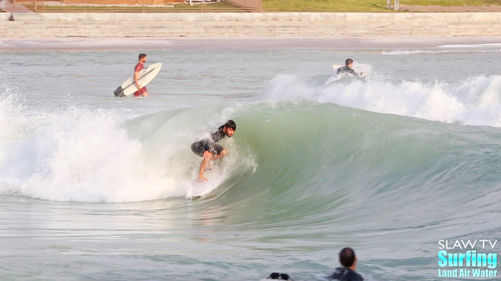 surfing at waco surf wave pool in texas